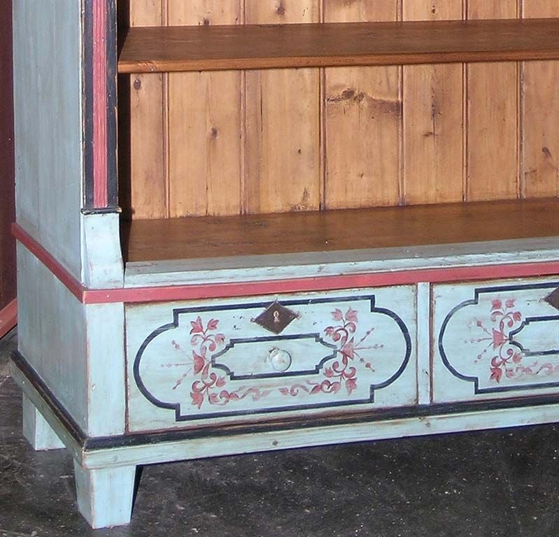 Hand-Painted Antique Bookcase