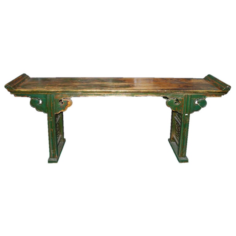 19th C. Shanxi Altar Table in Elm