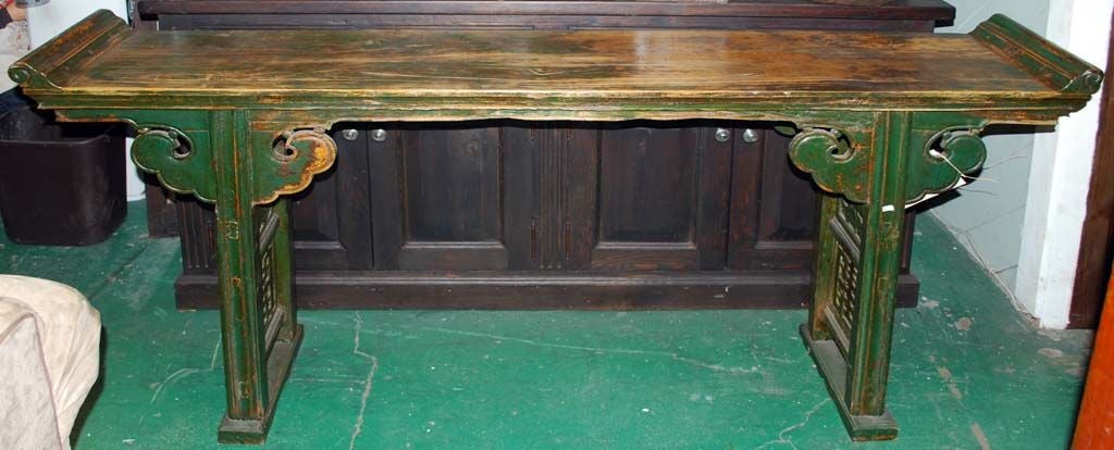19th C. Shanxi Altar Table in Elm