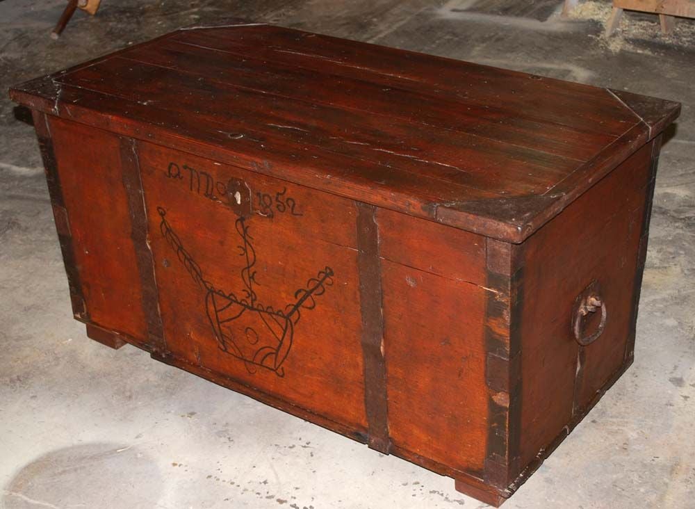 Latvian Hope Chest dated 1852