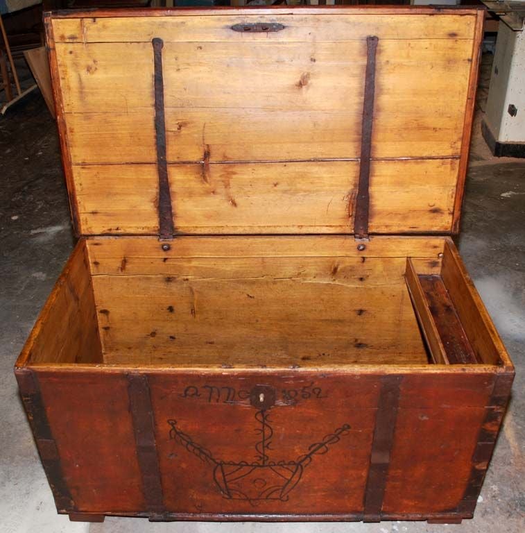 Hope Chest dated 1852 3