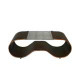 Biomorphic Jacaranda and glass coffee table Biomorphic Jacaranda and glass coffee table