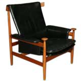 Teak and leather "Bwana" chair by Finn Juhl