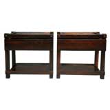 Pair of Brazilian rosewood night stands