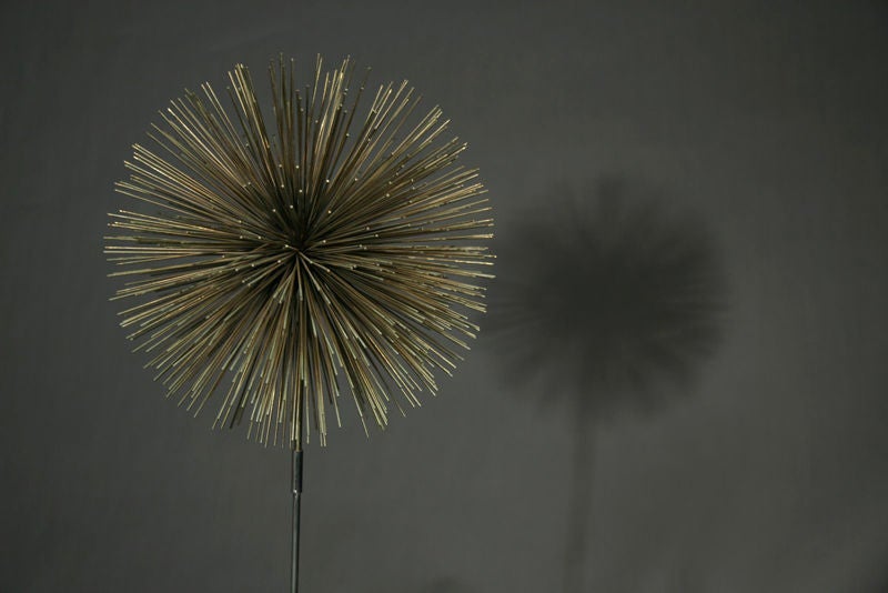 Sea urchin decorative floor lamp by Curtis Jere In Excellent Condition In West Hollywood, CA