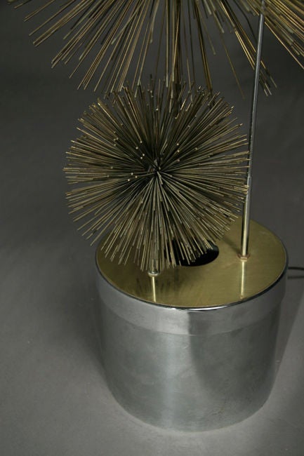 Sea urchin decorative floor lamp by Curtis Jere 2