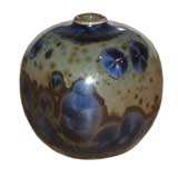 Tiny glazed stoneware vase by Herbert Sanders