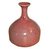 Small mauve glazed stoneware vase by Victoria Littlejohn