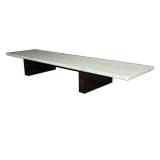 Low rectangular marble coffee table by Celina
