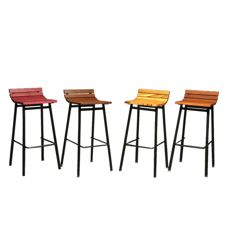 Thomas Hayes Studio limited edition bar stools in various woods