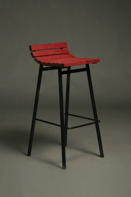 Thomas Hayes Studio limited edition bar stools in various woods 1