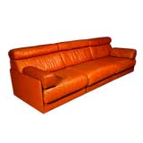 Vintage A modular leather sleeper sofa by De Sede