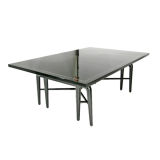 Sculptural black varnished dining table by Monteverdi-Young Sculptural black varnished dining table by Monteverdi-Young