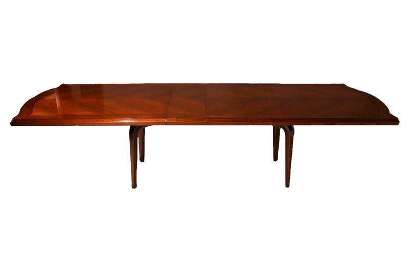 Mahogany Dining Table by Monteverdi-Young In Good Condition In Hollywood, CA