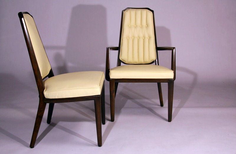 American Set of Eight Mahogany Dining Chairs by Monteverdi-Young