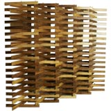 Imbuia wood screen by Joaquim Tenreiro