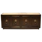 Travertine top credenza by Monteverdi-Young