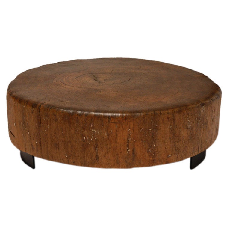 Solid peroba coffee table by NOHO Modern