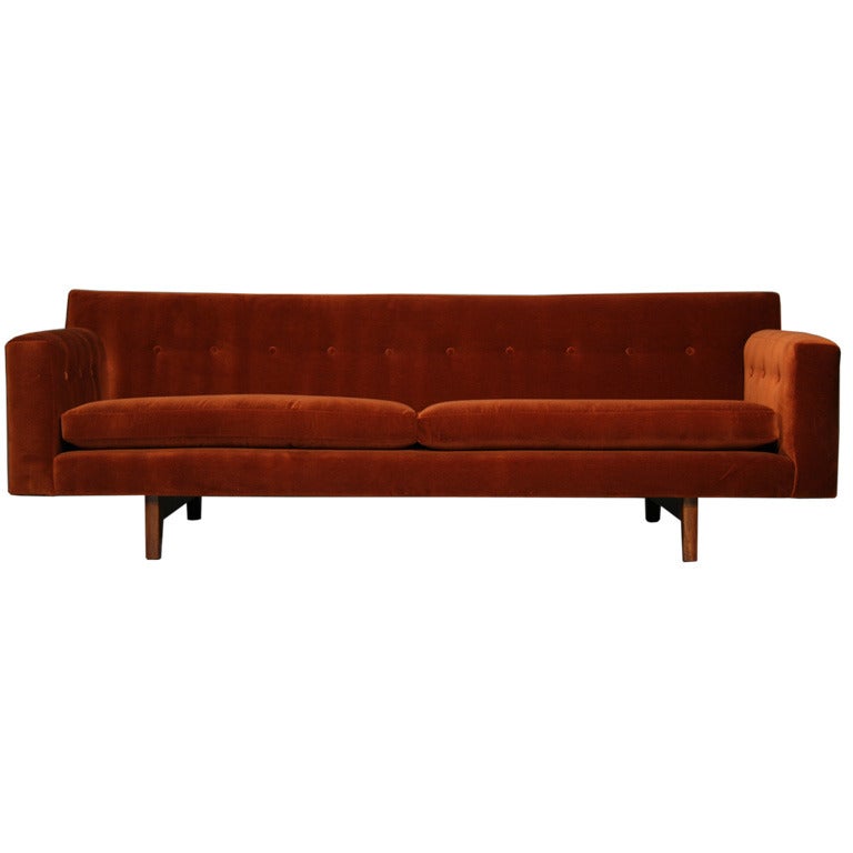 Mahogany sofa by Dunbar / COM only For Sale
