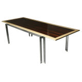 Thomas Hayes Studio rosewood, oak and solid steel table