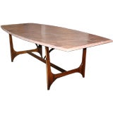 Solid Rosewood Brazilian dining table with a granite top