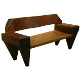 Exotic wood bench by Jose Zanine Caldas