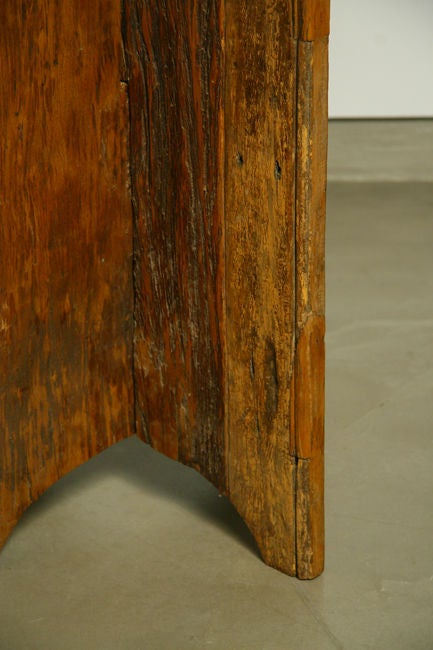 Wood and glass side table by Jose Zanine Caldas