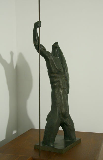 Heavy Cast Bronze Sculpture by Xico Stockinger In Good Condition For Sale In Hollywood, CA