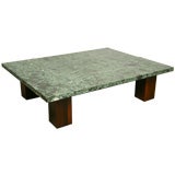 Solid rosewood coffee table by Joaquim Tenreiro