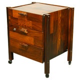 Three drawer rolling office file or nightstand by L'Atelier
