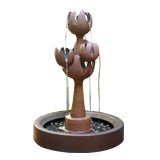 "Seed Pod" stoneware ceramic fountain by Brent Bennett