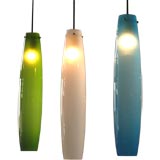Hanging glass pendant lights by Vistossi