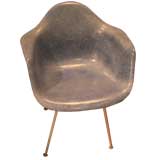 Unusual grey blue Eames chair