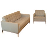 Florence Knoll settee and club chair