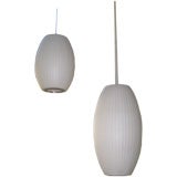 Nelson bubble lamps large and small cigar shape