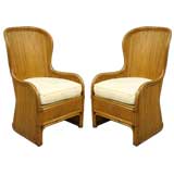 Pair of Rattan Chairs / Atlanta Rattan Company