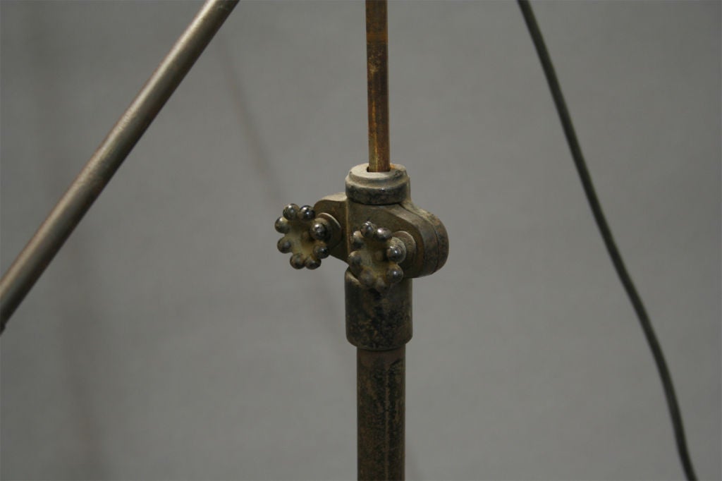 Cast Machined Brass Telescoping Lamp / O.C. White