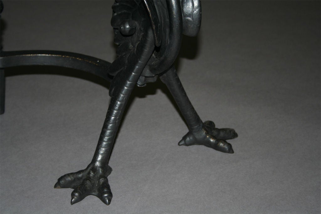 Dragon Andirons / Bradely & Hubbard