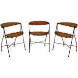 Vintage Set of three chairs / Authur Umanoff