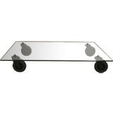 Coffee table designed by Gae Aulenti for Fontana Arte.