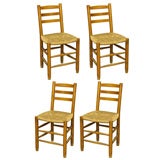 5 DINING CHAIRS set of five by CHARLOTTE PERRIAND