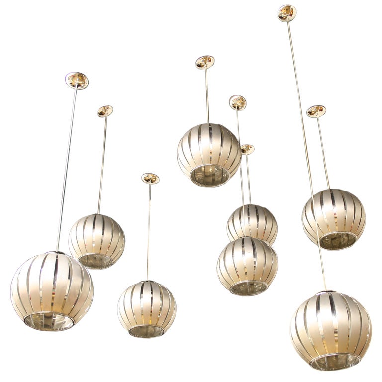 EIGHT CEILING LIGHTS / FRENCH