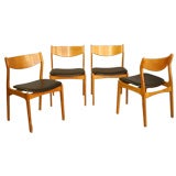 Dining chairs set of four  Made in Denmark by Farso Stolefabrik