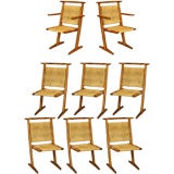 Set of 8 chairs by Richard Rothbard.