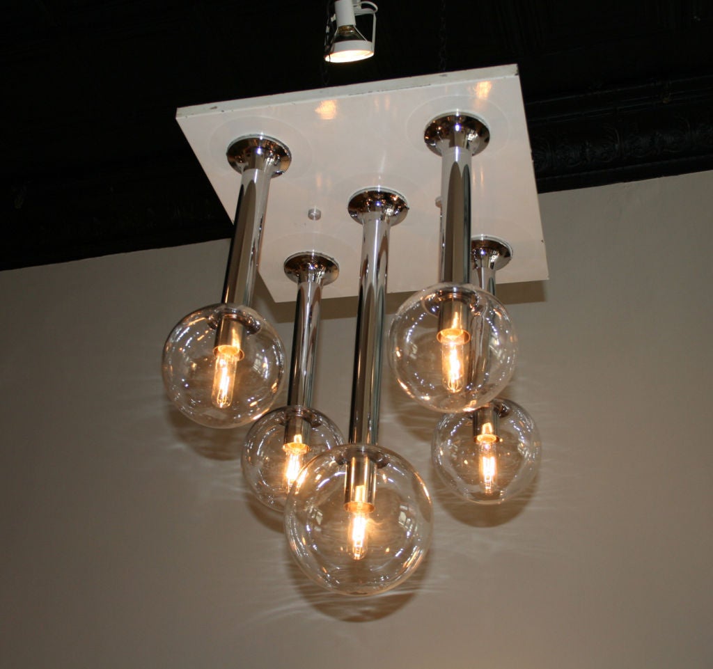 Italian Ceiling fixture by Vico Magistretti circa 1960 Italy