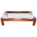 Patchwork Copper and Brass Coffee Table