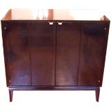 Black  LacqueredMid Century Bar Cabinet