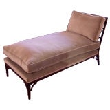Faux Bamboo Velvet Chaise Faux Bamboo Velvet Chaise