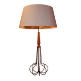 Atomic Steel and Rope Lamp