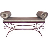 Curvaceous Eggplant Bench